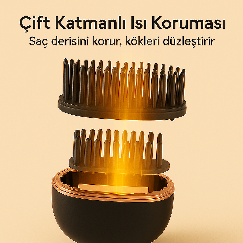 Kablosuz Mini Saç Düzleştirici Tarak