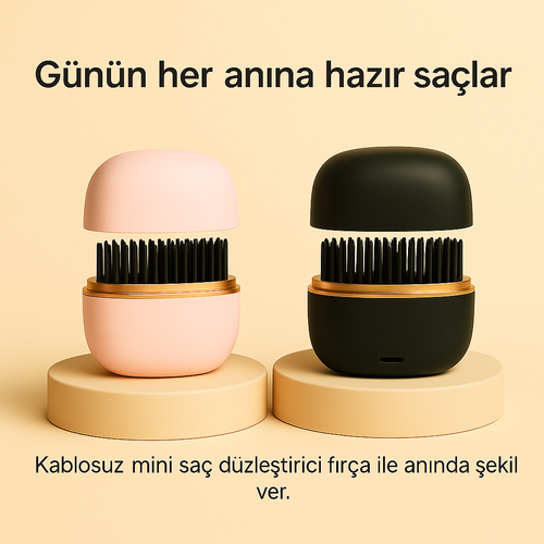 Kablosuz Mini Saç Düzleştirici Tarak